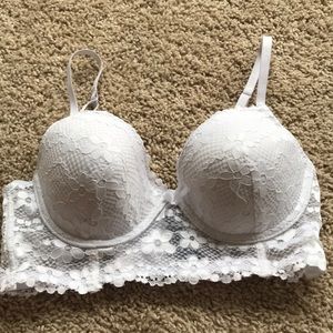 White sexy women’s lace 34c bra
